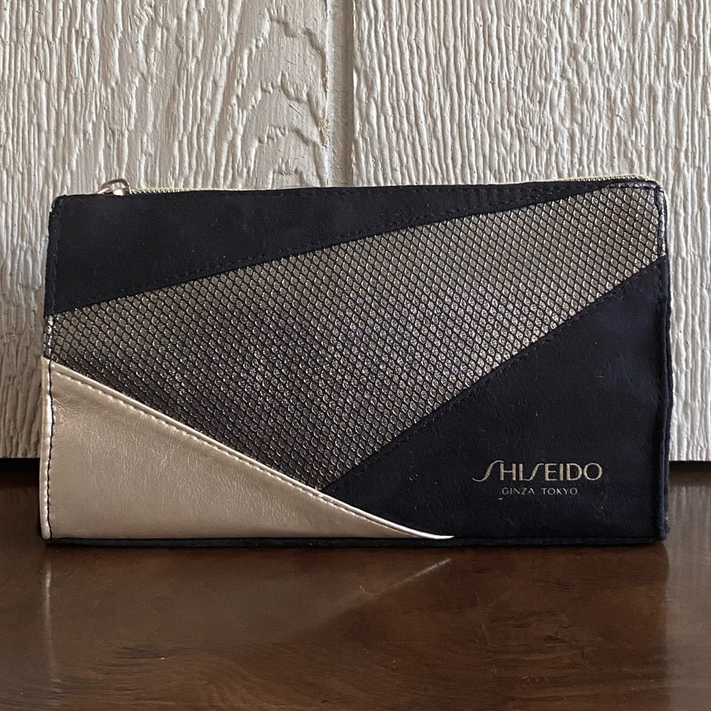 Shiseido Velour Zip Cosmetic Bag